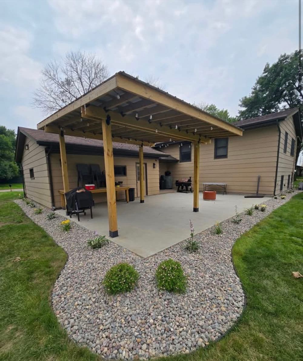 Completed pergola build